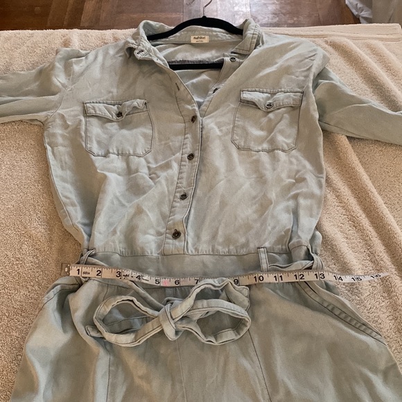 Hello Nite gorgeous fabulous baby blue jumpsuit with lots of pockets - Picture 11 of 15